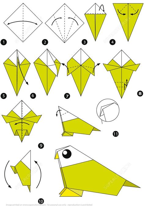 love bird origami diagram 